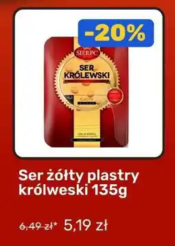 Biedronka Ser żółty plastry królewski 135g oferta