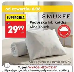 Biedronka SMUKEE Poduszka lub kołdra Aloe Touch oferta