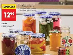 Biedronka Słoiki z zakrętkami oferta