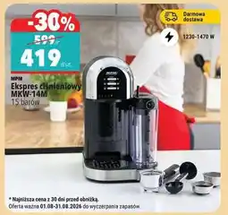 Biedronka Ekspres ciśnieniowy MKW-14M oferta
