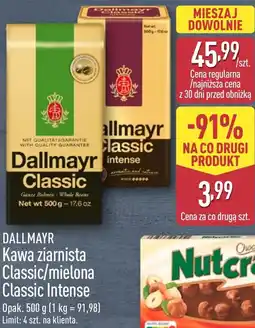 ALDI Dallmayr Kawa ziarnista Classic/mielona Classic Intense oferta