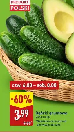 ALDI Ogórki gruntowe oferta