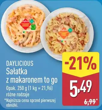 ALDI DAYLICIOUS Sałatka z makaronem to go oferta