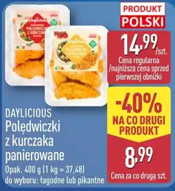 ALDI DAYLICIOUS Połędwiczki z kurczaka panierowane oferta