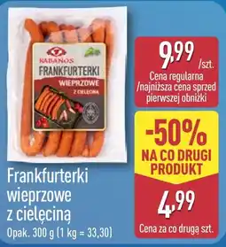 ALDI Frankfurterki wieprzowe z ciełeciną oferta