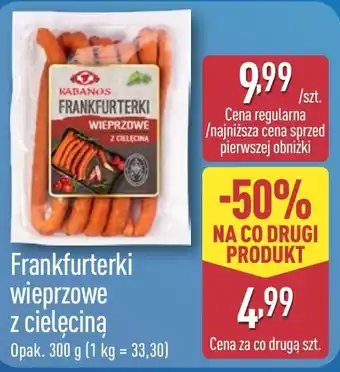 ALDI Frankfurterki wieprzowe z ciełeciną oferta