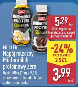 ALDI Müller Napój mleczny Müllermilch proteinowy Zero oferta