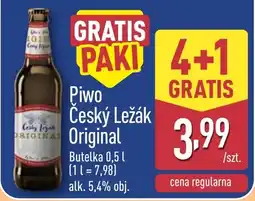 ALDI Piwo Český Ležák Original oferta
