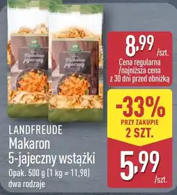 ALDI LANDFREUDE Makaron 5-jajeczny wstążki oferta