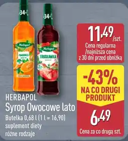 ALDI HERBAPOL Syrop Owocowe lato oferta