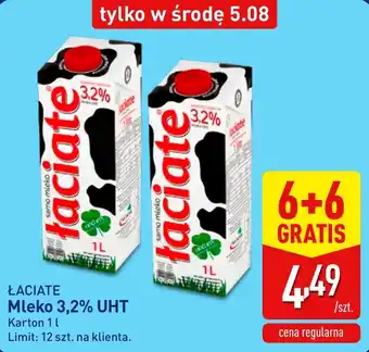 ALDI Mleko 3,2% UHT Łaciate oferta