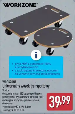 ALDI WORKZONE Uniwersalny wózek transportowy oferta