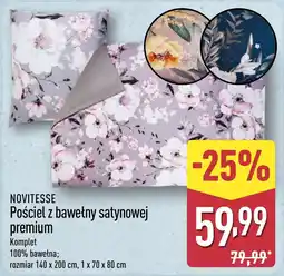 ALDI NOVITESSE Pościel z bawełny satynowej premium oferta