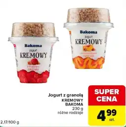 Carrefour Express Jogurt z granolą KREMOWY BAKOMA oferta