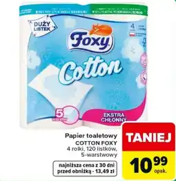 Carrefour Express Papier toaletowy COTTON FOXY oferta