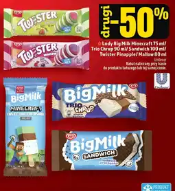 Topaz Lody big milk, trio chrup, twister oferta
