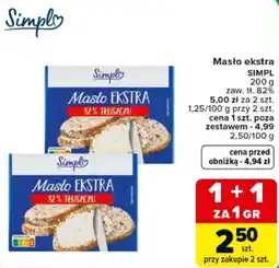 Carrefour Express Masło EKSTRA SIMPL oferta