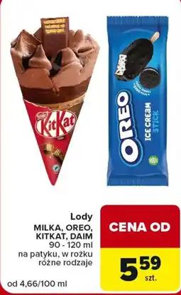 Carrefour Market Lody MILKA, OREO, KITKAT, DAIM oferta