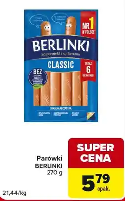 Carrefour Market Parówki BERLINKI oferta