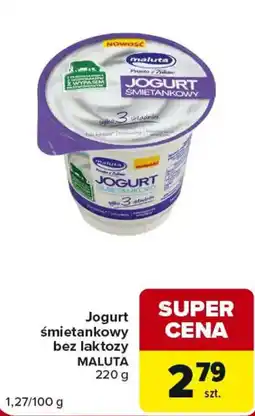 Carrefour Market Jogurt śmietankowy bez laktozy MALUTA oferta
