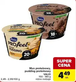 Carrefour Market Mus proteinowy, pudding proteinowy Valio oferta