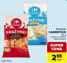 Carrefour Market Prażynki CARREFOUR solone, o smaku bekonowym oferta