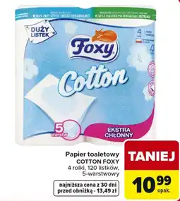 Carrefour Market Papier toaletowy Cotton Foxy oferta
