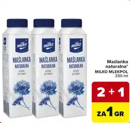 Carrefour Market Maślanka naturalna MILKO MLEKPOL oferta