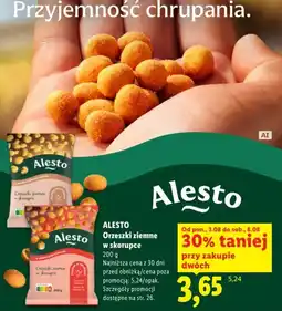 Lidl Alesto Orzeszki ziemne w skorupce oferta