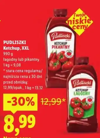 Lidl Ketchup Pudliszki oferta