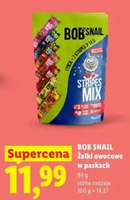 Lidl BOB SNAIL Żelki owocowe w paskach oferta