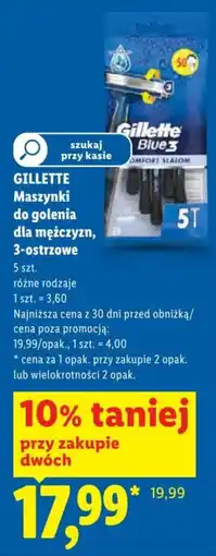 Lidl Gillette Maszynki do golenia dla mężczyzn, 3-ostrzowe oferta