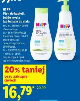 Lidl HiPP Płyn do kąpieli, żel do mycia lub balsam do ciała oferta
