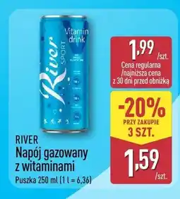 ALDI Napój gazowany z witaminami River Vitamin Drink oferta