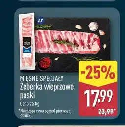 ALDI Żeberka wieprzowe paski Mięsne Specjały oferta