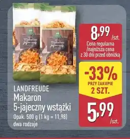 ALDI Makaron 5-jajeczny wstążki Landfreude oferta