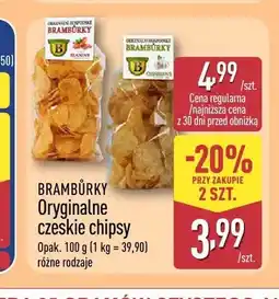 ALDI Chipsy ziemniaczane Brambůrky Oryginalne czeskie Slanina oferta
