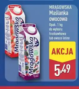 ALDI Maślanka owocowa Mrągowska truskawkowa oferta