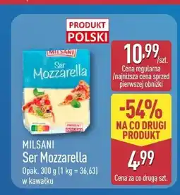 ALDI Ser Mozzarella Milsani w kawałku oferta