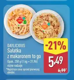 ALDI Sałatka z makaronem to go Daylicious oferta