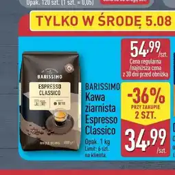 ALDI Kawa ziarnista Barissimo Espresso Classico oferta