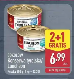 ALDI Konserwy mięsne tyrolska Sokołów oferta