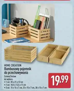 ALDI Bambusowy pojemnik do przechowywania Home Creation oferta