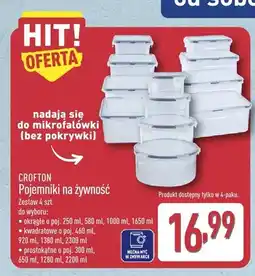 ALDI Pojemniki na żywność CROFTON 4-pak oferta