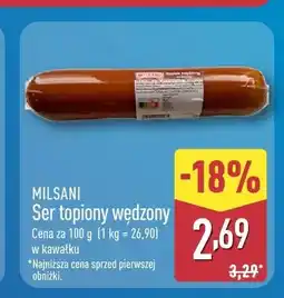 ALDI Ser topiony wędzony Milsani w kawałku oferta
