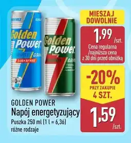 ALDI Napój energetyzujący Golden Power Sugarfree oferta
