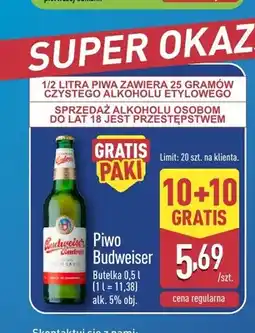 ALDI Piwo Budweiser Budvar oferta