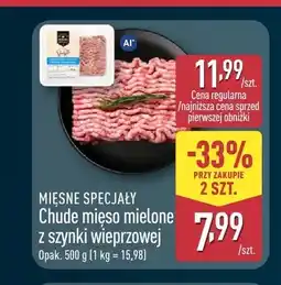 ALDI Chude mięso mielone z szynki wieprzowej Mięsne Specjały oferta