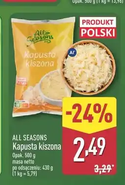 ALDI Kapusta kiszona All Seasons oferta