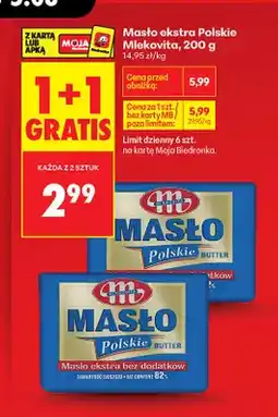 Biedronka Masło ekstra Polskie Mlekovita oferta